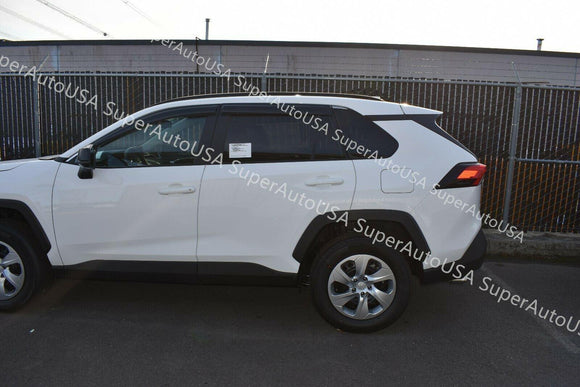 Fit 2019-2025 Toyota RAV4 Out-Channel Vent Window Visors Rain Sun Wind Guards Shade Deflectors