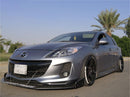 Fit 2010-2013 Mazda 3 JDM VIP Mod Style Side Skirts 4/5dr Body Kit Black-1