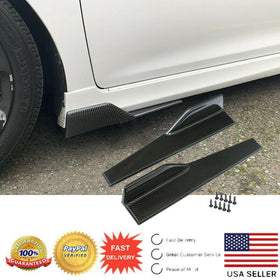 Universal Bottom Line Side Skirts Body Kit 45cm/ 17.7" (Carbon Fiber Print, 2 pcs)