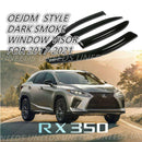 Se adapta a Lexus RX350 2016-2022, viseras para ventanas con ventilación de estilo OE, protectores contra la lluvia, el sol y el viento, deflectores de sombra -2