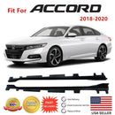 Se adapta a Honda Accord 2018-2023, faldón lateral, línea inferior, extensión de borde, 2 piezas (negro mate sin pintar) -6