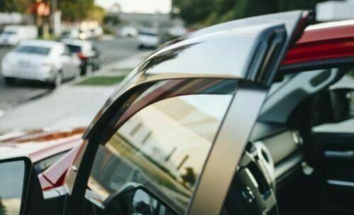 Fit 2016-2021 Toyota Tacoma Double Cab Out-Channel Vent Window Visors Rain Sun Wind Guards Shade Deflectors