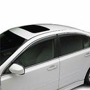 Fit 2011-2021 Dodge Charger Clip-On Chrome Trim Vent Window Visors Rain Sun Wind Guards Shade Deflectors-6