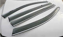 Fit 2011-2021 Dodge Charger Clip-On Chrome Trim Vent Window Visors Rain Sun Wind Guards Shade Deflectors-8