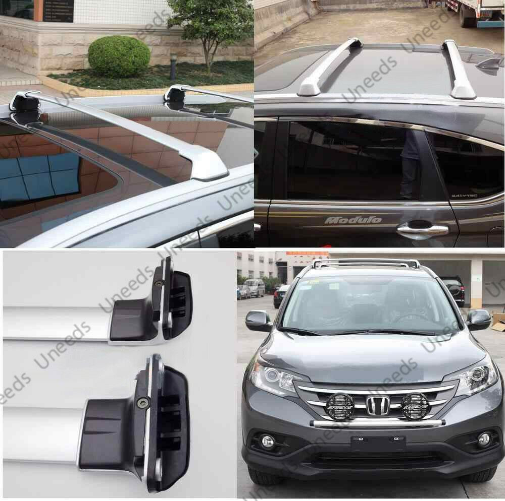 Fit 2012-2016 Honda CRV Roof Rack Cross Bar Factory Style Bars Silver Mount Bolt-5