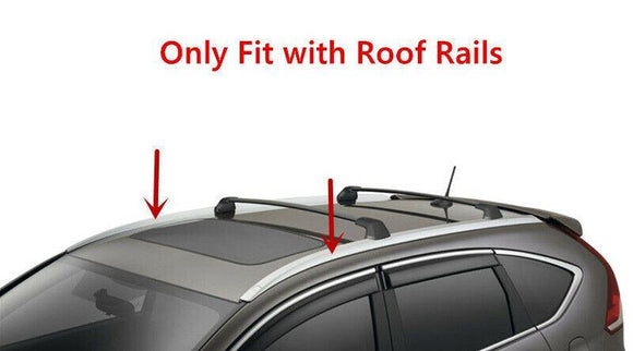 Roof Rack Cross Bar - Black Aluminum | Fits Honda CR-V (12-16)