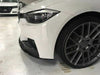 Fits 2012-2018 BMW F30 3 Series M Style Front Bumper Lip Body Kit (Gloss Black, 2pcs)