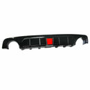 Fits 2018-2021 Infiniti Q50 Rear Bumper Spoiler Diffuser (Gloss Black)-7