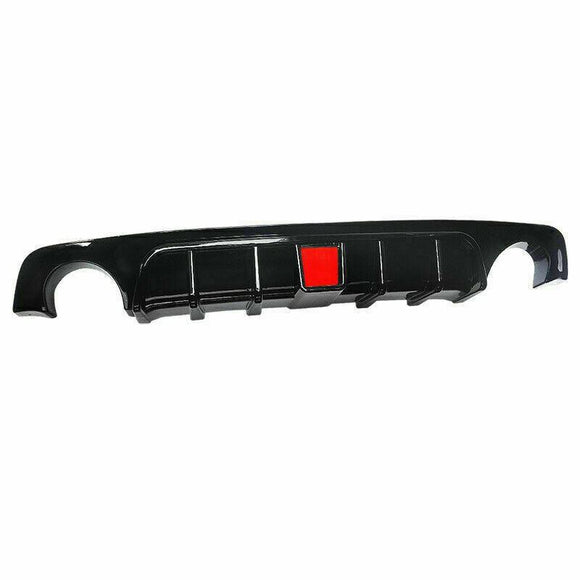 Fits 2018-2021 Infiniti Q50 Rear Bumper Spoiler Diffuser (Gloss Black)