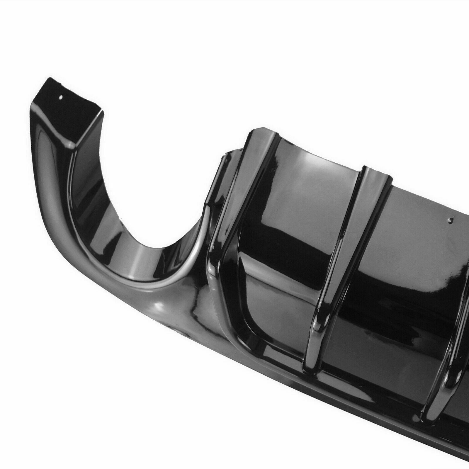 Fits 2018-2021 Infiniti Q50 Rear Bumper Spoiler Diffuser (Gloss Black)