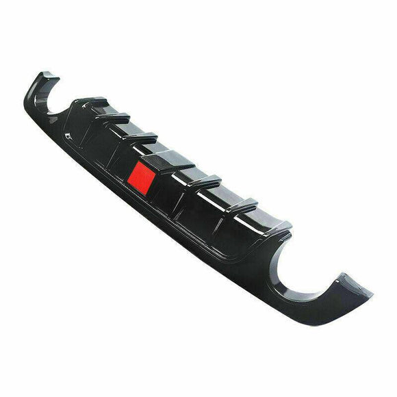 Fits 2018-2021 Infiniti Q50 Rear Bumper Spoiler Diffuser (Gloss Black)