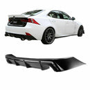 Fits 2014-2016 Lexus IS250 IS350 F Sport Sedan PP Rear Bumper Lip Diffuser-1
