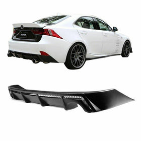 Fits 2014-2016 Lexus IS250 IS350 F Sport Sedan PP Rear Bumper Lip Diffuser