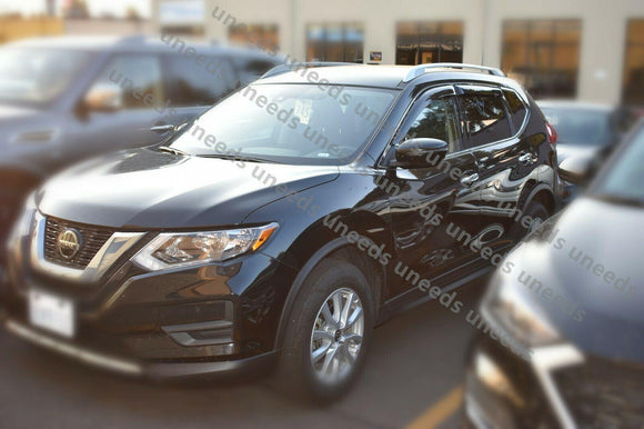 Se adapta a Nissan Rogue Sport 2017-2022, viseras para ventanas con ventilación de canal exterior, protectores contra la lluvia, el sol y el viento, deflectores de sombra 