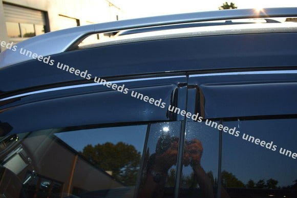 Se adapta a Nissan Rogue Sport 2017-2022, viseras para ventanas con ventilación de canal exterior, protectores contra la lluvia, el sol y el viento, deflectores de sombra 