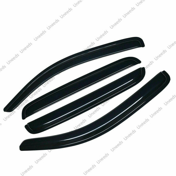 Fit 2019-2024 Ram 1500 OE Style Vent Window Visors Rain Sun Wind Guards Shade Deflectors