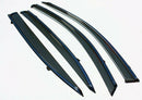 Fit 2014-2021 Acura MDX Clip-On Chrome Trim Vent Window Visors Rain Sun Wind Guards Shade Deflectors-5