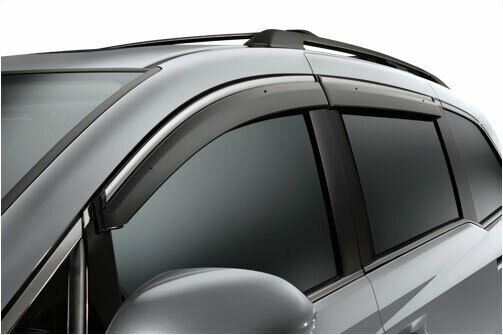 Fit 2014-2021 Acura MDX Clip-On Chrome Trim Vent Window Visors