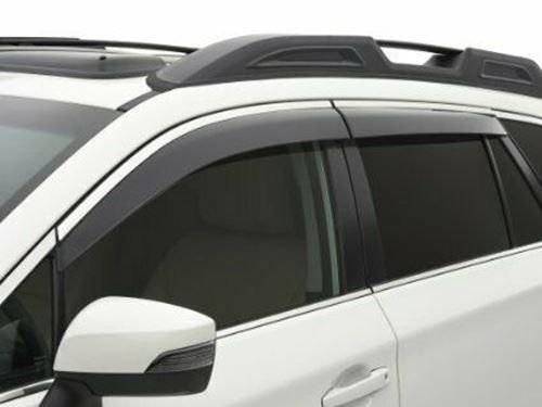 Fit 2014-2021 Acura MDX Clip-On Chrome Trim Vent Window Visors Rain Sun Wind Guards Shade Deflectors
