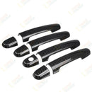 Embellecedor de manija de puerta compatible con Toyota Corolla 2003-2011 (impresión de fibra de carbono) -2