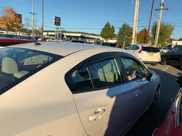 Fit 2013-2017 Honda Accord Out-Channel Vent Window Visors Rain Sun Wind Guards Shade Deflectors