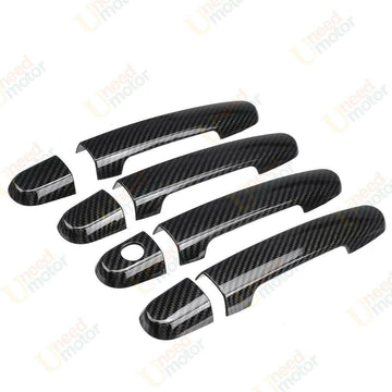 Embellecedor de manija de puerta para Scion xA 2005-2008 (impresión de fibra de carbono) 