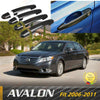 Ajuste 2006-2011 Toyota Avalon cubierta de manija de puerta accesorios embellecedores (impresión de fibra de carbono)
