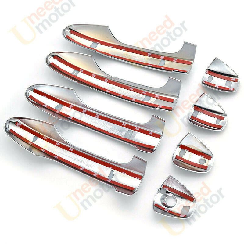 Fit 2004-2010 Toyota Sienna Door Handle Cover Trims (Mirror Chrome)