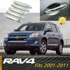 Ajuste 2001-2011 Toyota RAV4 cubierta de manija de puerta embellecedores (espejo cromado, juego de 5)