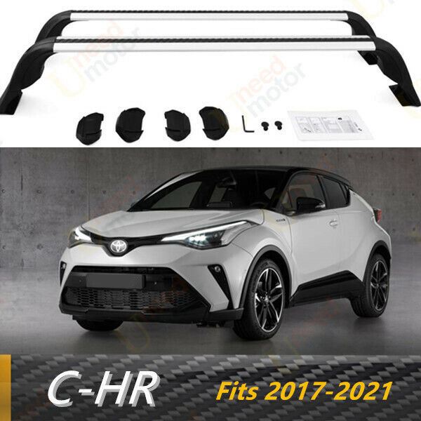 Ajuste 2017-2021 Toyota CHR CH-R portaequipajes barra cruzada estilo OE aluminio de alto grado