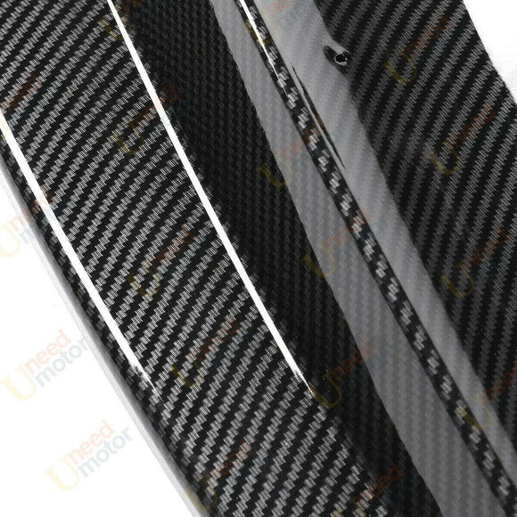 Fits 2019-2022 BMW 3 Series G20 M Sport Front Bumper Lip Spoiler (Carbon Fiber Print)