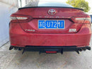 Se adapta al alerón del parachoques trasero del Toyota Camry 2018-2023, difusor inferior con luz LED -8
