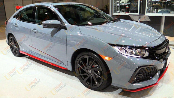 Se adapta al alerón de parachoques delantero HFP para CIVIC Hatchback y Si 2017-2021 (rojo brillante) 