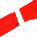 Se adapta al alerón de parachoques delantero HFP para CIVIC Hatchback y Si 2017-2021 (rojo brillante) -8