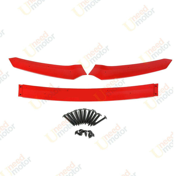 Se adapta al alerón de parachoques delantero HFP para CIVIC Hatchback y Si 2017-2021 (rojo brillante) 