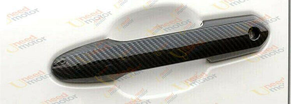 Fit 2019-2021 Toyota Highlander Car Side Door Handle Cover Trim (Carbon Fiber Print)