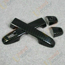 Embellecedor de manija de puerta compatible con Scion xD 2011-2014 (impresión de fibra de carbono, orificios inteligentes) -7