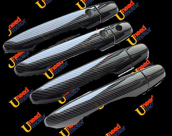 Fit 2012-2016 Honda CR-V Side Door Handle Cover (Carbon Fiber Print)