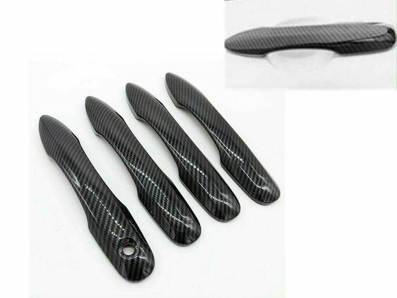 Fit 2020-2024Toyota Corolla Car Side Door Handle Cover Trim (Carbon Fiber Print)
