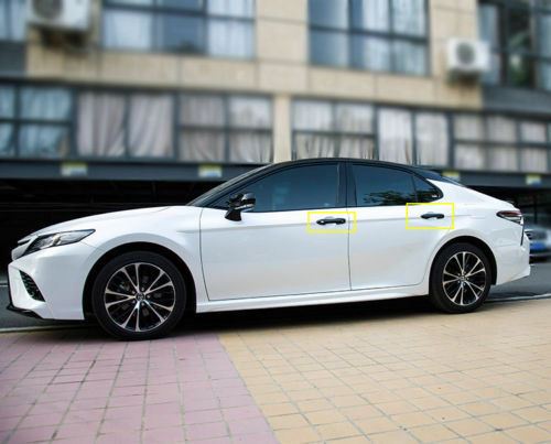 Ajuste de la cubierta de la manija de la puerta lateral del automóvil Toyota Corolla 2019-2021 (impresión de fibra de carbono)