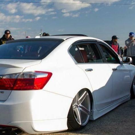 Se adapta a Subaru WRX STI 2008-2014, viseras para ventanas con ventilación estilo Mugen 3D, protectores contra la lluvia, el sol y el viento, deflectores de sombra 