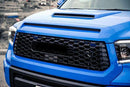 Se adapta a Toyota Tundra PRO style 2014-2021 Parrilla delantera Parachoques Capó Parrilla negra (negra) -5