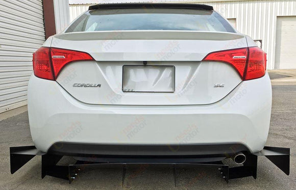 Fit 2014-2019 Toyota Corolla OE Style Rear Trunk Wing Spoiler Primed (Super White)