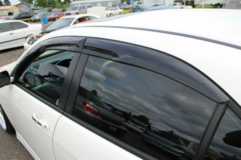 Fit 2020-2022 Toyota Corolla Sedan 3D Mugen Style Vent Window Visors Rain Sun Wind Guards Shade Deflectors