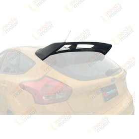 Fits 2013-2018 Ford Focus Hatchback RS Style Rear Roof Wing Spoiler (Glossy Black)
