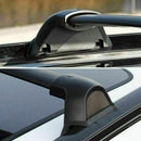 Fit 2017-2021 Honda CRV Black Roof Rack Rail + Top Cross Bars Set Luggage Carrier-4