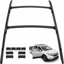 Fit 2017-2021 Honda CRV Black Roof Rack Rail + Top Cross Bars Set Luggage Carrier-6