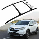 Fit 2017-2021 Honda CRV Black Roof Rack Rail + Top Cross Bars Set Luggage Carrier-1
