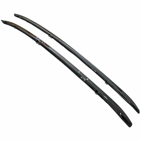 Fit 2017-2021 Honda CRV Black Roof Rack Rail + Top Cross Bars Set Luggage Carrier