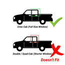 Fit 2015-2021 Ford F150 Crew Cab In-Channel Vent Window Visors Rain Sun Wind Guards Shade Deflectors-3